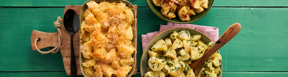 Gekookte aardappels met peterselie