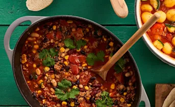 Taco's met gehakt, tomaten en bonen