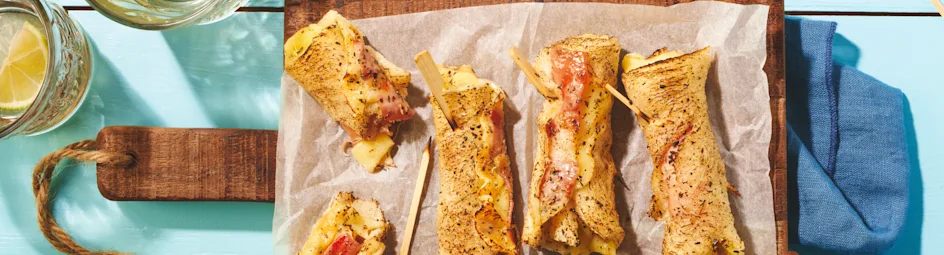 Tostirolletjes van de barbecue