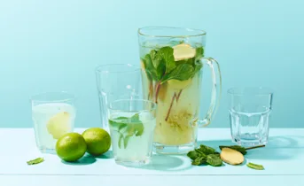 Limonade van gegrilde limoen
