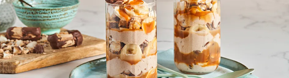 Trifle met banaan en bokkenpootjes