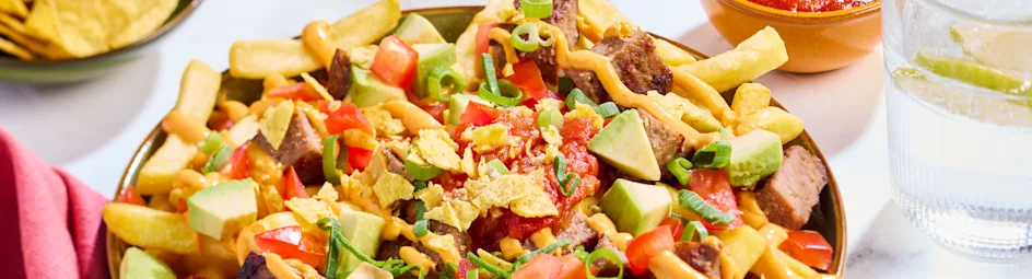 Loaded fries American style