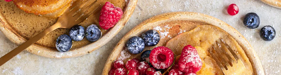 Bananenpannenkoeken met bessen