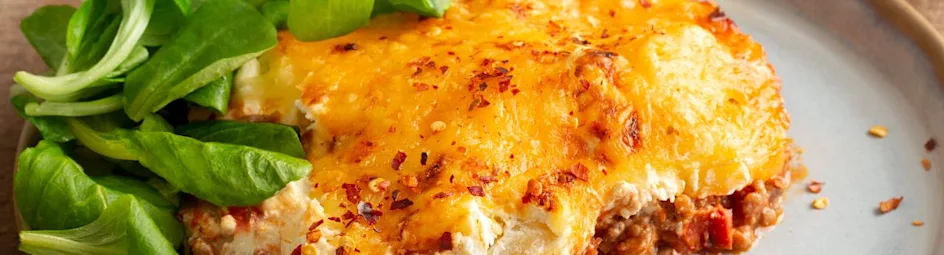 Lidewijdes moussaka met aardappelen