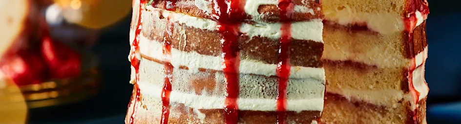 Naked cake Bonne Maman bosvruchten