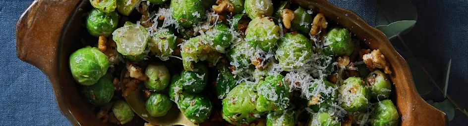 Spruitjes met gezouten walnootboter