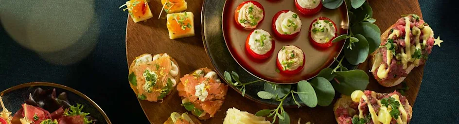 Roodlofschuitje met garnalen en cocktailsaus