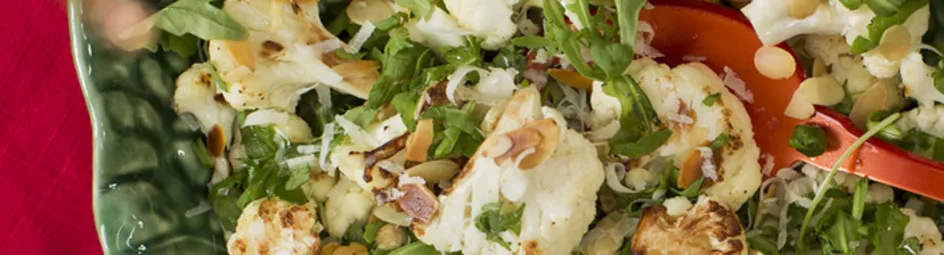 Geroosterde bloemkoolsalade met vinaigrettedressing