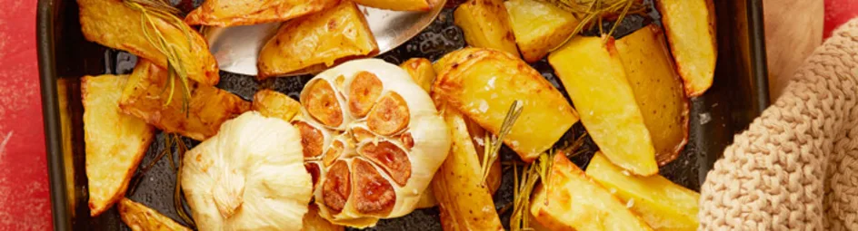 Geroosterde aardappelpartjes