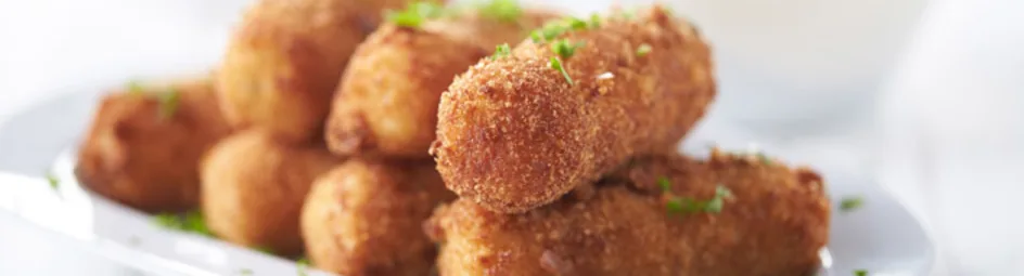 Aardappelkroketjes met tijm en knoflook