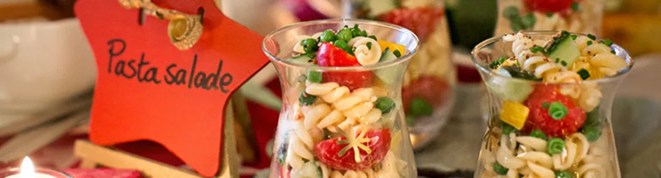 Bonte pastasalade
