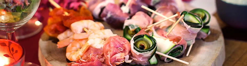 Courgetterolletjes met Coburgerham