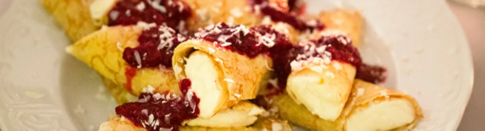 Franse crèpes met vanillemascarpone en frambozen