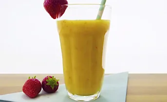 Aardbei-banaan vanille smoothie