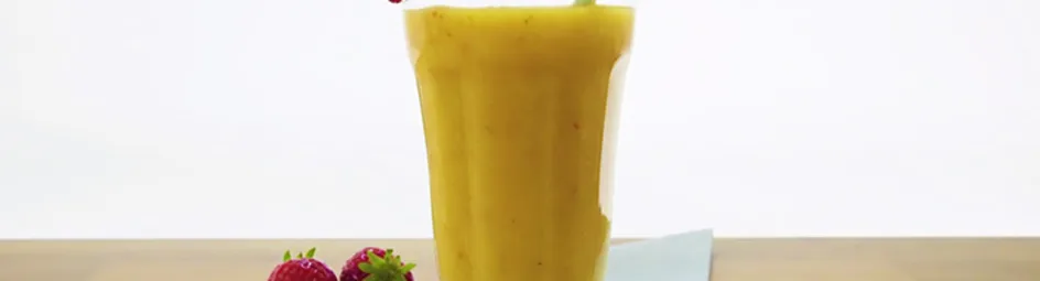 Aardbei-banaan vanille smoothie