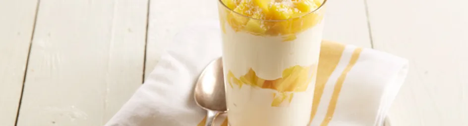 Griekse yoghurt met mango en kokos