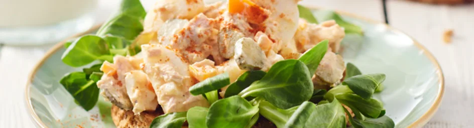 Eiersalade met tonijn
