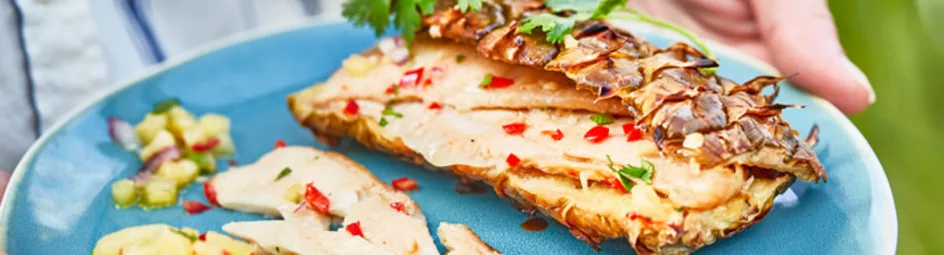 Scholfilet in ananas