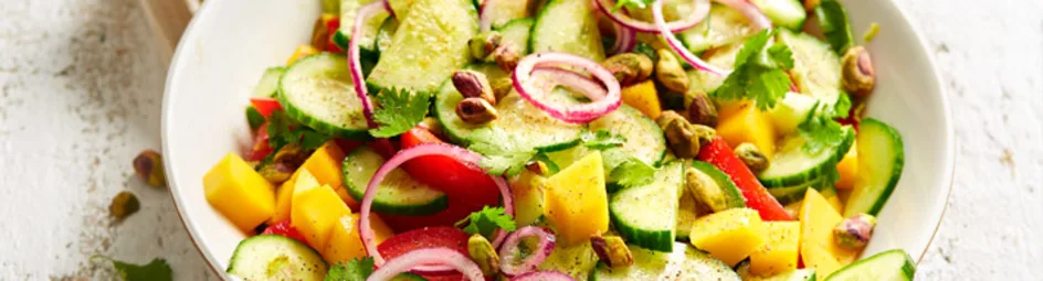 Komkommer-tomatensalade
