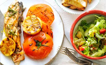 Zalm van de barbecue