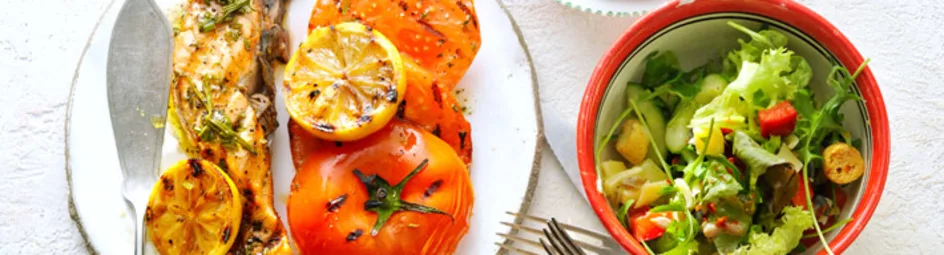 Zalm van de barbecue