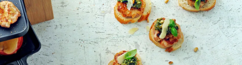 Kipburgertjes met pesto