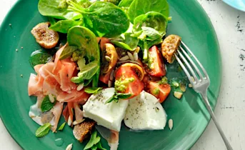 Spinazie-tomaatsalade