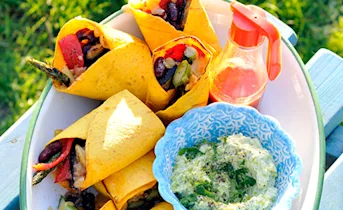 Wraps met gegrilde groente