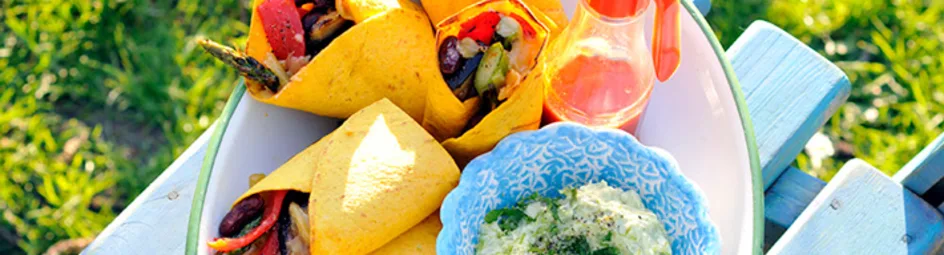 Wraps met gegrilde groente
