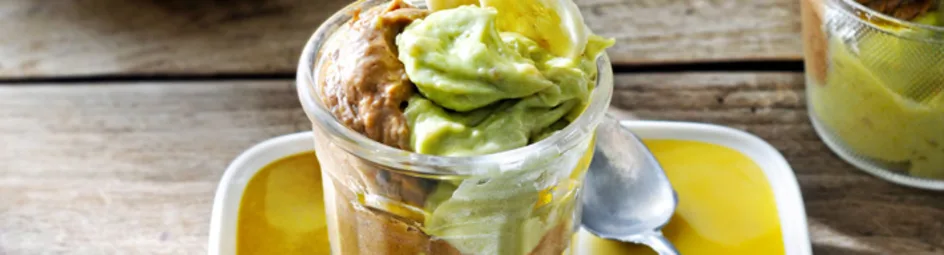 Banaan-avocado-ijs