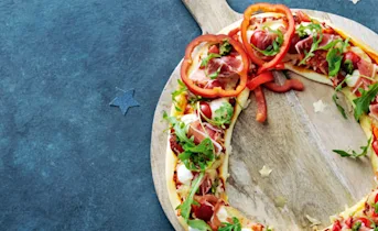 Pizza kerstkrans
