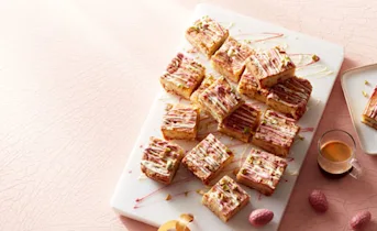 Blondie met pistachenoten