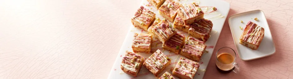 Blondie met pistachenoten