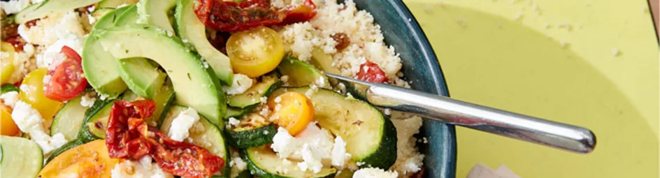 Couscoussalade met courgette en feta