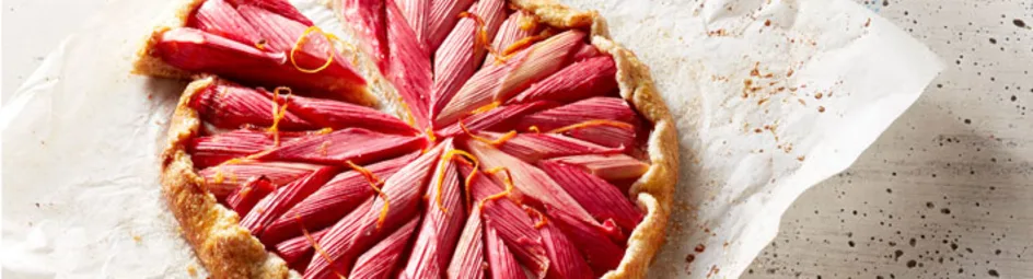Rabarbergalette met amandelspijs