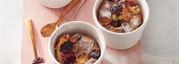 Mini broodpudding met paasstol