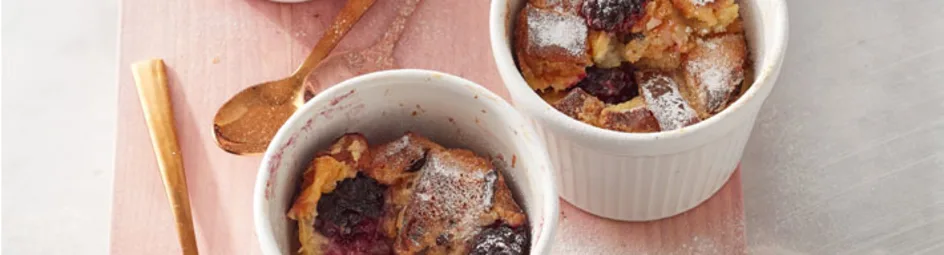Mini broodpudding met paasstol