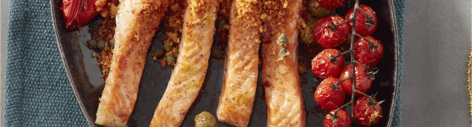 Mediterrane zalm met chorizokruim