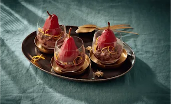 Chocolademousse met stoofperen