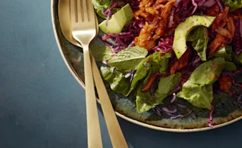 Salade met short cut pulled pork