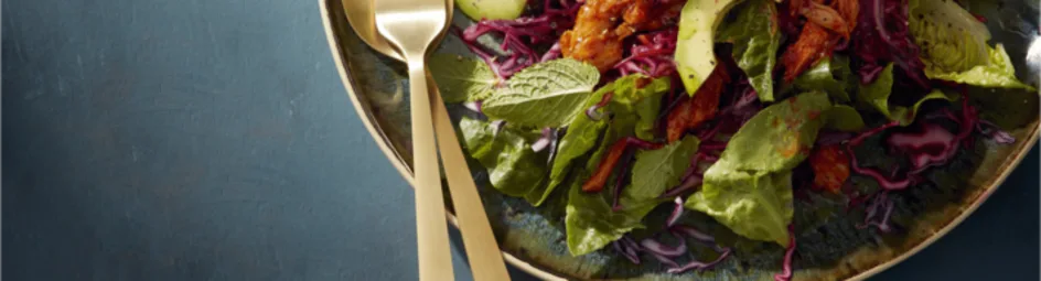Salade met short cut pulled pork
