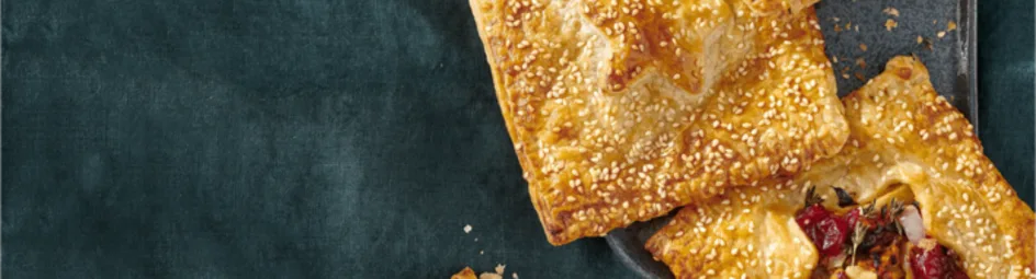 Bladerdeegpakketjes met rollade