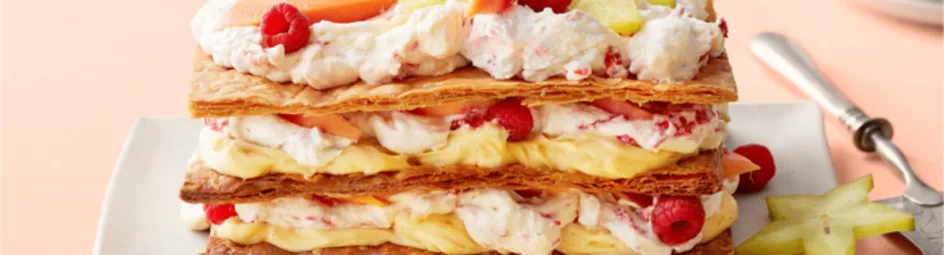 XL tompouce met tropische vruchten