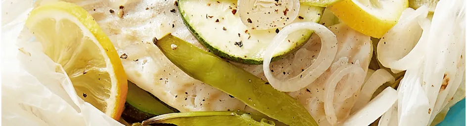 Kabeljauw met courgette en zeekraal
