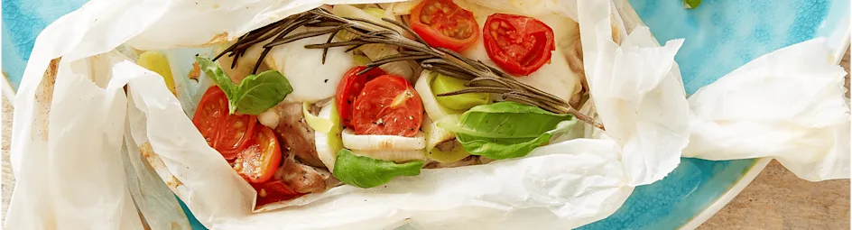 Italiaanse kip met mozzarella, prei en tomaat