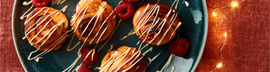 Frambozen cruffins