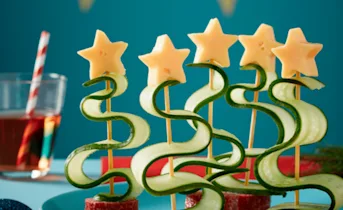 Komkommer kerstboompjes