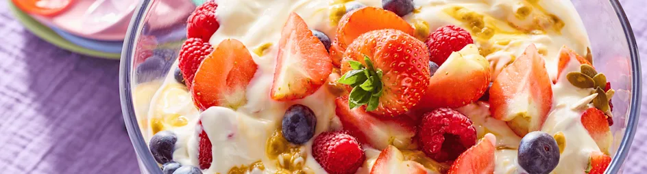 Feestelijke ontbijttrifle