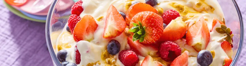 Feestelijke ontbijttrifle