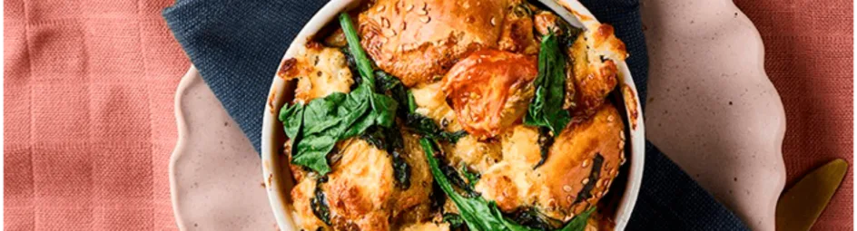 Hartige ontbijttaartjes met spinazie